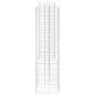 vidaXL Jardinera de gaviones forma de H alambre de acero 260x40x150 cm