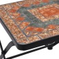 vidaXL Sillas bistró de mosaico 2 unidades naranja/gris vidaXL Sillas bistró de mosaico 2 unidades naranja/gris