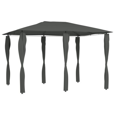 vidaXL Cenador con cubiertas de postes antracita 3x4x2,6 m 160 g/m²