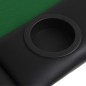 vidaXL Tablero de póker plegable en 3 partes 9 jugadores ovalado verde vidaXL Tablero de póker plegable en 3 partes 9 jugadores ovalado verde