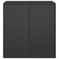 vidaXL Baúl de cojines para jardín de ratán PE negro 100x49x103,5 cm vidaXL Baúl de cojines para jardín de ratán PE negro 100x49x103,5 cm