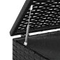 vidaXL Baúl de cojines para jardín de ratán PE negro 100x49x103,5 cm vidaXL Baúl de cojines para jardín de ratán PE negro 100x49x103,5 cm