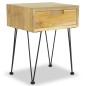 vidaXL Mesita de noche madera de teca maciza 40x30x50 cm vidaXL Mesita de noche madera de teca maciza 40x30x50 cm