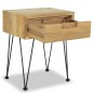 vidaXL Mesita de noche madera de teca maciza 40x30x50 cm vidaXL Mesita de noche madera de teca maciza 40x30x50 cm