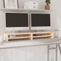 vidaXL Soporte de monitor madera maciza de pino 100x24x13 cm vidaXL Soporte de monitor madera maciza de pino 100x24x13 cm