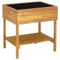 vidaXL Jardinera elevada de madera maciza de acacia 78,5x58,5x78,5 cm