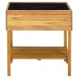 vidaXL Jardinera elevada de madera maciza de acacia 78,5x58,5x78,5 cm