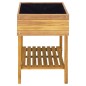 vidaXL Jardinera elevada de madera maciza de acacia 78,5x58,5x78,5 cm