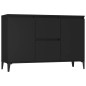 vidaXL Aparador de madera contrachapada negro 104x35x70 cm vidaXL Aparador de madera contrachapada negro 104x35x70 cm