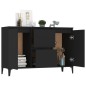 vidaXL Aparador de madera contrachapada negro 104x35x70 cm vidaXL Aparador de madera contrachapada negro 104x35x70 cm