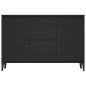 vidaXL Aparador de madera contrachapada negro 104x35x70 cm vidaXL Aparador de madera contrachapada negro 104x35x70 cm
