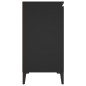 vidaXL Aparador de madera contrachapada negro 104x35x70 cm vidaXL Aparador de madera contrachapada negro 104x35x70 cm
