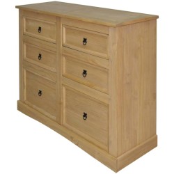 vidaXL Aparador gama Corona de pino mexicano 110x43x81 cm