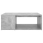 vidaXL Mesa de centro madera contrachapada gris hormigón 90x67x33 cm vidaXL Mesa de centro madera contrachapada gris hormigón 90x67x33 cm