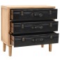 vidaXL Cajonera de madera maciza de abeto 80x36x75 cm vidaXL Cajonera de madera maciza de abeto 80x36x75 cm