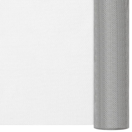 vidaXL Malla mosquitera de acero inoxidable plateada 60x500 cm