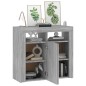 vidaXL Aparador con luces LED gris Sonoma 80x35x75 cm vidaXL Aparador con luces LED gris Sonoma 80x35x75 cm