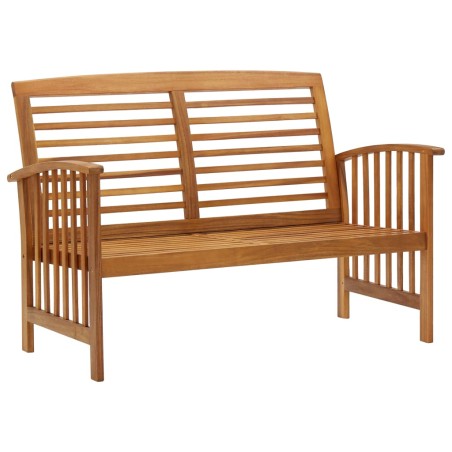 vidaXL Banco de jardín madera de acacia maciza 119 cm