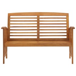 vidaXL Banco de jardín madera de acacia maciza 119 cm