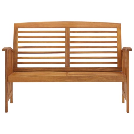 vidaXL Banco de jardín madera de acacia maciza 119 cm