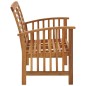 vidaXL Banco de jardín madera de acacia maciza 119 cm vidaXL Banco de jardín madera de acacia maciza 119 cm