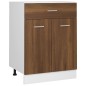 vidaXL Armario bajo de cocina madera ingeniería marrón roble vidaXL Armario bajo de cocina madera ingeniería marrón roble