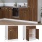 vidaXL Armario bajo de cocina madera ingeniería marrón roble vidaXL Armario bajo de cocina madera ingeniería marrón roble