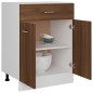 vidaXL Armario bajo de cocina madera ingeniería marrón roble vidaXL Armario bajo de cocina madera ingeniería marrón roble