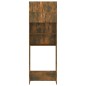 vidaXL Armario de lavadora color roble ahumado 64x25,5x190 cm