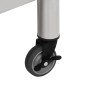 vidaXL Mesa de trabajo para cocina con ruedas acero inox 100x45x85 cm vidaXL Mesa de trabajo para cocina con ruedas acero inox 100x45x85 cm