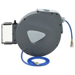 vidaXL Carrete de manguera de aire automático de 1/4" 30 m