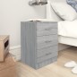 vidaXL Mesitas de noche 2 uds madera gris Sonoma 38x35x56 cm vidaXL Mesitas de noche 2 uds madera gris Sonoma 38x35x56 cm