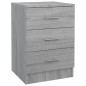 vidaXL Mesitas de noche 2 uds madera gris Sonoma 38x35x56 cm vidaXL Mesitas de noche 2 uds madera gris Sonoma 38x35x56 cm