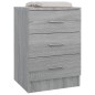 vidaXL Mesitas de noche 2 uds madera gris Sonoma 38x35x56 cm vidaXL Mesitas de noche 2 uds madera gris Sonoma 38x35x56 cm