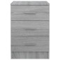 vidaXL Mesitas de noche 2 uds madera gris Sonoma 38x35x56 cm vidaXL Mesitas de noche 2 uds madera gris Sonoma 38x35x56 cm