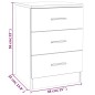 vidaXL Mesitas de noche 2 uds madera gris Sonoma 38x35x56 cm vidaXL Mesitas de noche 2 uds madera gris Sonoma 38x35x56 cm
