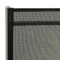 vidaXL Tumbona plegable textilene y aluminio negro y plateado