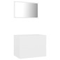 vidaXL Juego de muebles de baño 2 pzas madera contrachapada blanco vidaXL Juego de muebles de baño 2 pzas madera contrachapada blanco