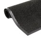 vidaXL Alfombra de entrada rectangular de nudo 40x60 cm negra vidaXL Alfombra de entrada rectangular de nudo 40x60 cm negra