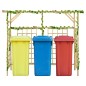 vidaXL Pérgola de jardín para 3 cubos de basura madera pino impregnada vidaXL Pérgola de jardín para 3 cubos de basura madera pino impregnada