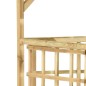 vidaXL Pérgola de jardín para 3 cubos de basura madera pino impregnada vidaXL Pérgola de jardín para 3 cubos de basura madera pino impregnada