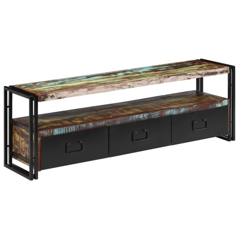 vidaXL Mueble para TV de madera maciza reciclada 120x30x40 cm