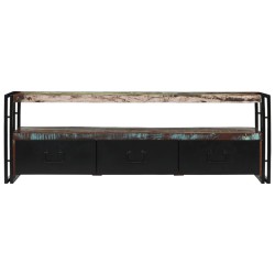 vidaXL Mueble para TV de madera maciza reciclada 120x30x40 cm