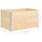 vidaXL Collar de caja de palés 3 uds madera maciza de pino 50x100 cm vidaXL Collar de caja de palés 3 uds madera maciza de pino 50x100 cm