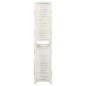 vidaXL Biombo de 3 paneles madera blanco envejecido 105x165 cm vidaXL Biombo de 3 paneles madera blanco envejecido 105x165 cm