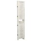 vidaXL Biombo de 3 paneles madera blanco envejecido 105x165 cm vidaXL Biombo de 3 paneles madera blanco envejecido 105x165 cm