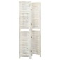 vidaXL Biombo de 3 paneles madera blanco envejecido 105x165 cm vidaXL Biombo de 3 paneles madera blanco envejecido 105x165 cm