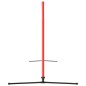 vidaXL Red de tenis poliéster negro y rojo 300x100x87 cm
