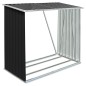 vidaXL Casetilla leña acero galvanizado gris antracita 163x83x154 cm vidaXL Casetilla leña acero galvanizado gris antracita 163x83x154 cm