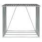 vidaXL Casetilla leña acero galvanizado gris antracita 163x83x154 cm vidaXL Casetilla leña acero galvanizado gris antracita 163x83x154 cm